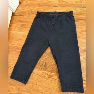 Hanna Andersson Black Capri Leggings size 100cm 4 US